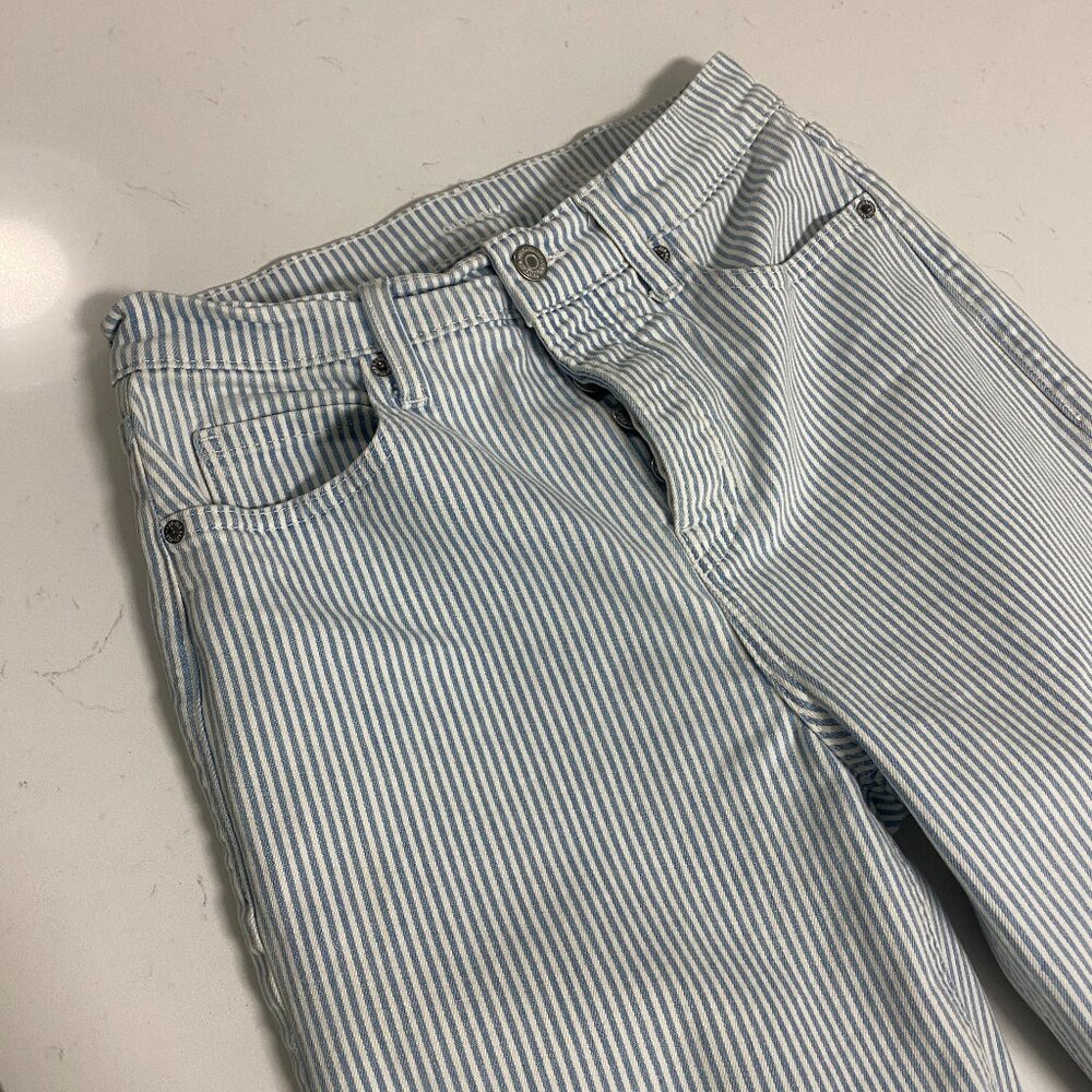 Old Navy Blue Women's Striped High-Rise Jeans S